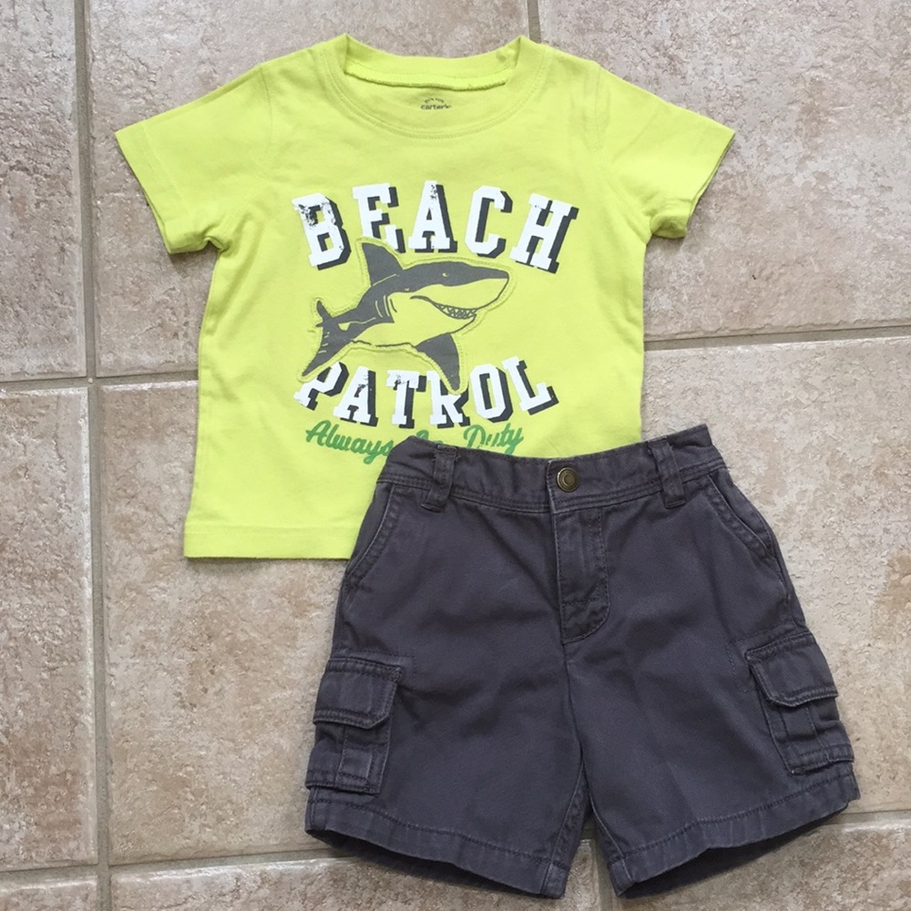 Carter’s Boys Beach Patrol Tee Shirt and Shorts